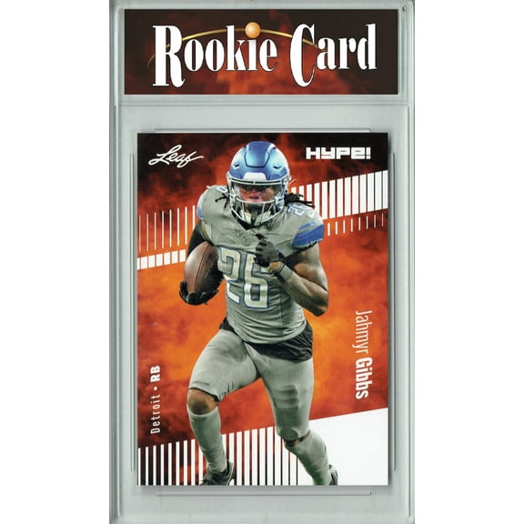 Certified Mint+ Jahmyr Gibbs 2023 Leaf HYPE! #125 Only 5000 Made! Rookie Card Detroit Lions