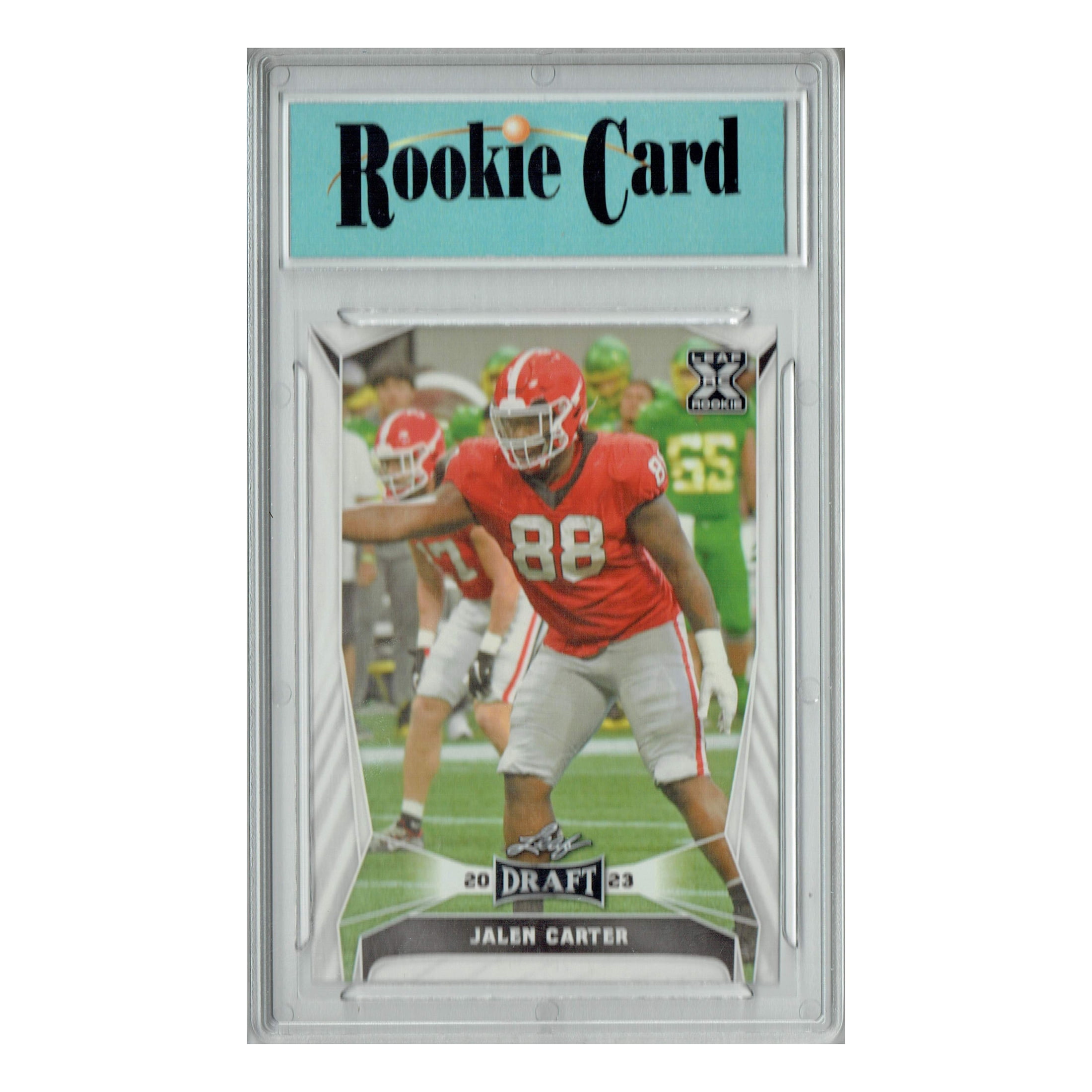 Certified Mint+ Jalen Carter 2023 Leaf Football #52 Rookie Card
