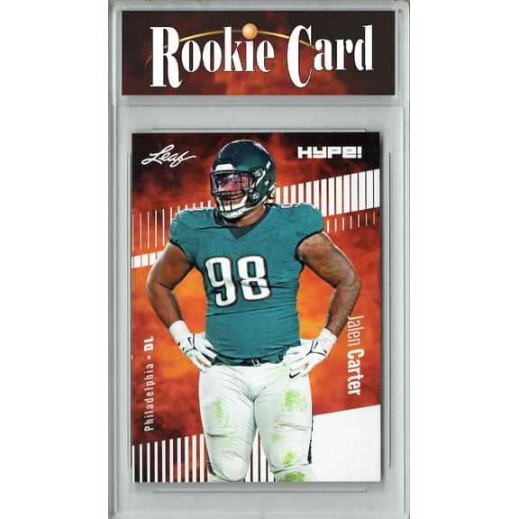 Certified Mint+ Jalen Carter 2023 Leaf HYPE! #126 Only 5000 Made! Rookie Card Philadelphia Eagles
