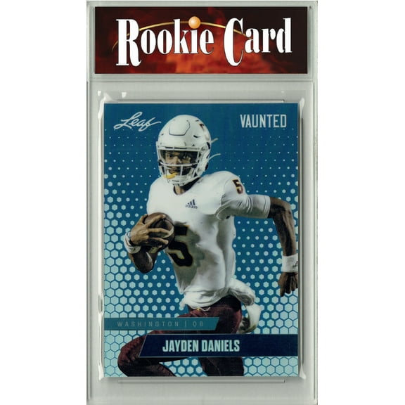 Jayden Daniels Rookie Card Washington Football Trading Card 2024 Leaf Vaunted Metal #VM-07 Blue 20 Made Certified Mint+