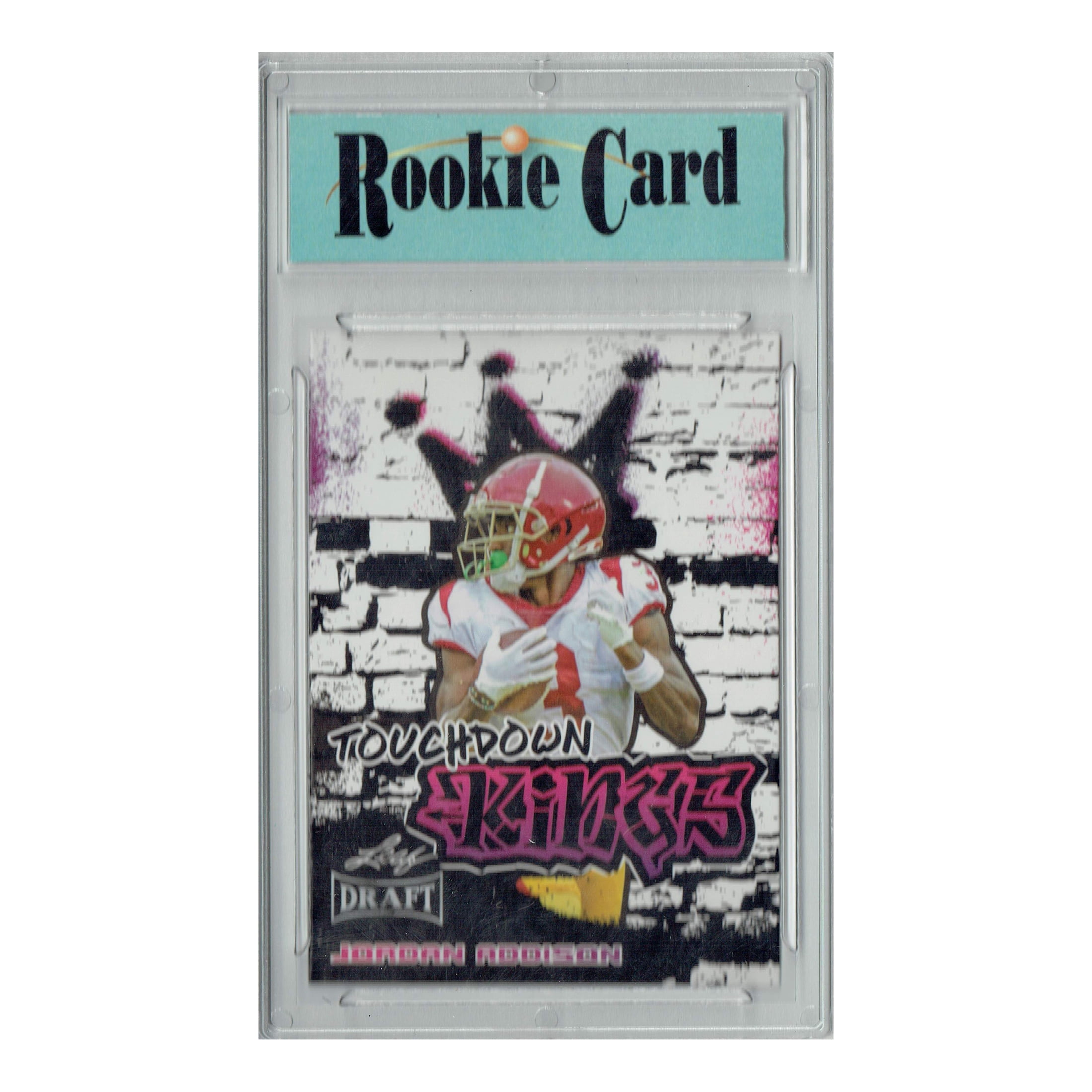 Certified Mint+ Jordan Addison 2023 Leaf Football #98 Touchdown Kings Rookie Card