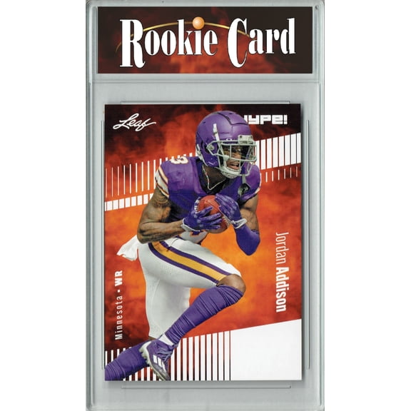 Certified Mint+ Jordan Addison 2023 Leaf HYPE! #127A Only 5000 Made! Rookie Card Minnesota Vikings