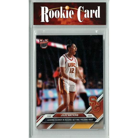 Certified Mint+ JuJu Watkins 2024 Bowman University Now #9 Record Setting Rookie Card USC Trojans