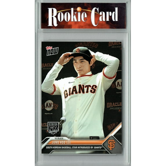 Certified Mint+ Jung Hoo Lee 2023 Topps Now #OS-24 South Korean Star Signs With Giants Rookie Card San Francisco Giants