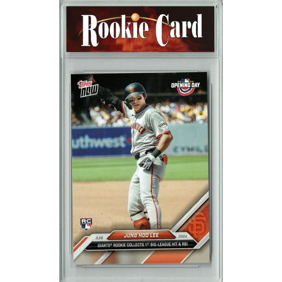 Certified Mint+ Jung Hoo Lee 2024 Topps Now #8 1st Big League Hit/RBI Rookie Card San Francisco Giants