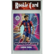 Certified Mint+ Lamine Yamal 2023-24 Topps Chrome #WK-3 Wonderkids Refractor Rookie Card Barcelona