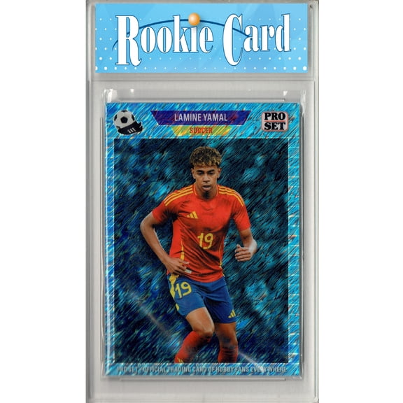 Certified Mint+ Lamine Yamal 2024 Leaf #89B-4 Pro Set Blue Shimmer SP Rookie Card Barcelona