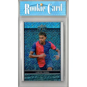 Certified Mint+ Lamine Yamal 2024 Leaf #LB-4 Metal Blue Shimmer SP Rookie Card Barcelona