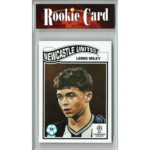 Certified Mint+ Lewis Miley 2023 Topps Living Set #636 Newcastle United Rookie Card Newcastle United