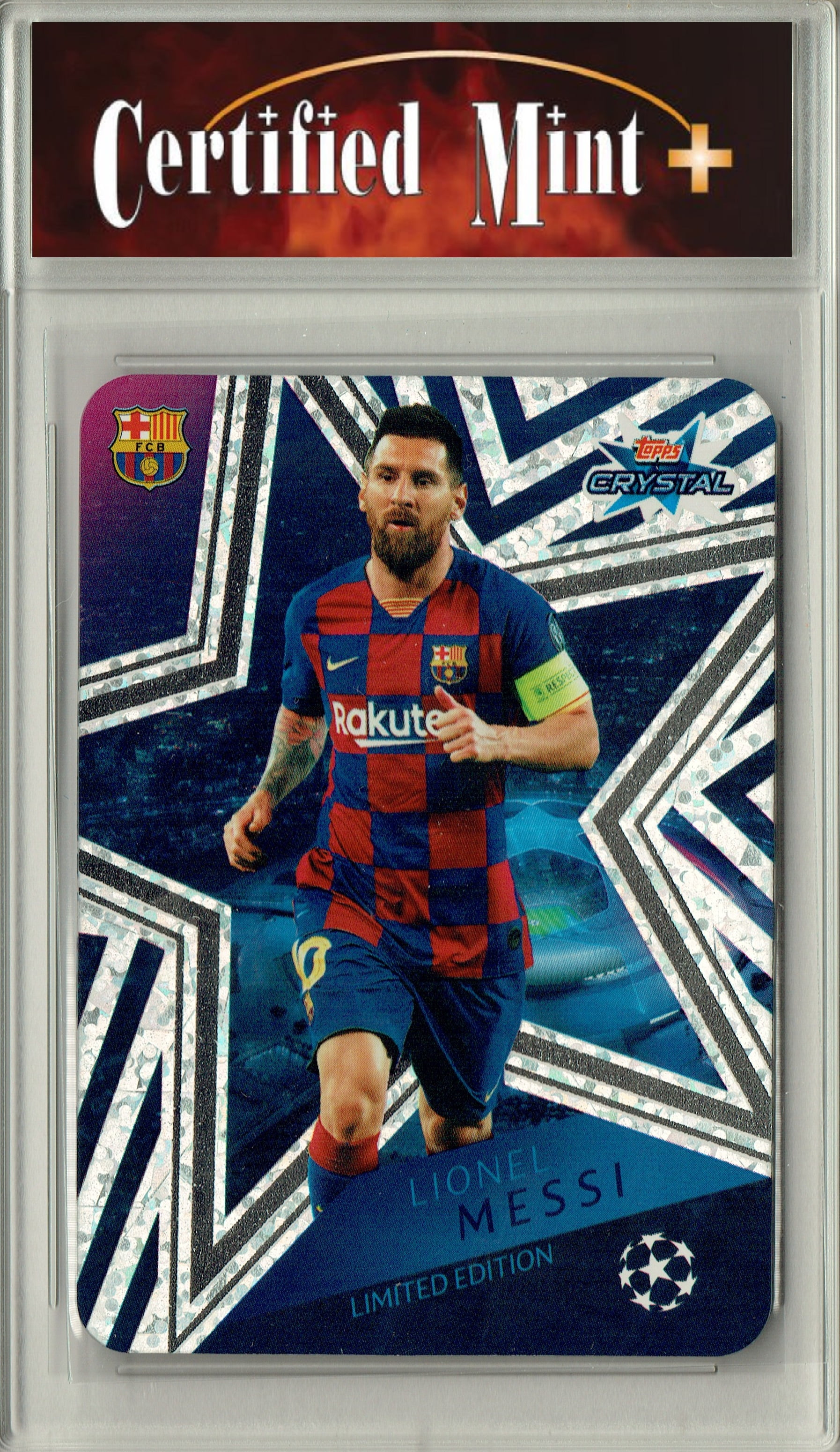Certified Mint+ Lionel Messi 2019 Topps Crystal #LE1 Limited Edition Rare  Trading Card Barcelona F.C.