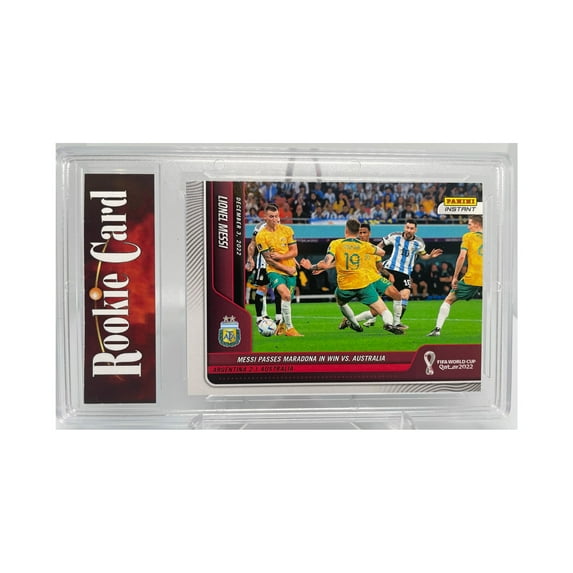 Certified Mint+ Lionel Messi 2022 Panini Instant #85 Passes Maradona 1/854 Trading Card