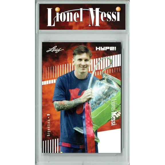 Certified Mint+ Lionel Messi 2024 Leaf HYPE! #166 Only 5000 Made Trading Card Barcelona F.C.