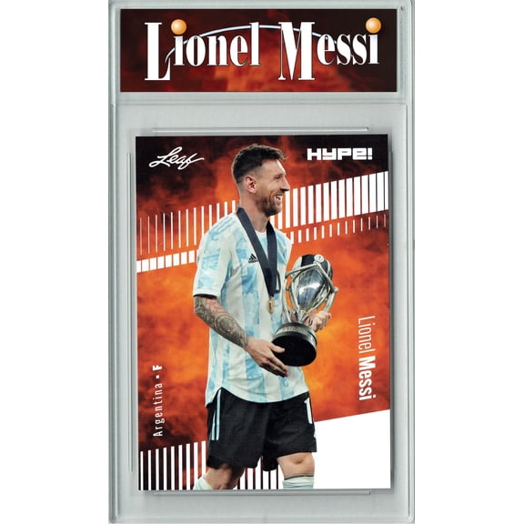Certified Mint+ Lionel Messi 2024 Leaf Hype #148 Trophy Edition Argentina Trading Card