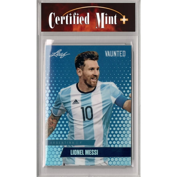 Certified Mint+ Lionel Messi 2024 Leaf Vaunted Metal #VM-11 Blue 20 Made Rare Trading Card Argentina