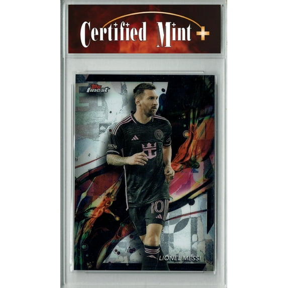 Certified Mint+ Lionel Messi 2024 Topps Finest #10 Rare Trading Card Inter Miami
