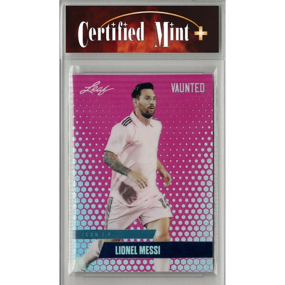Certified Mint+ Lionel Messi 2025 Leaf Vaunted Metal #VM-04 Pink 10 Made Rare Card Inter Miami