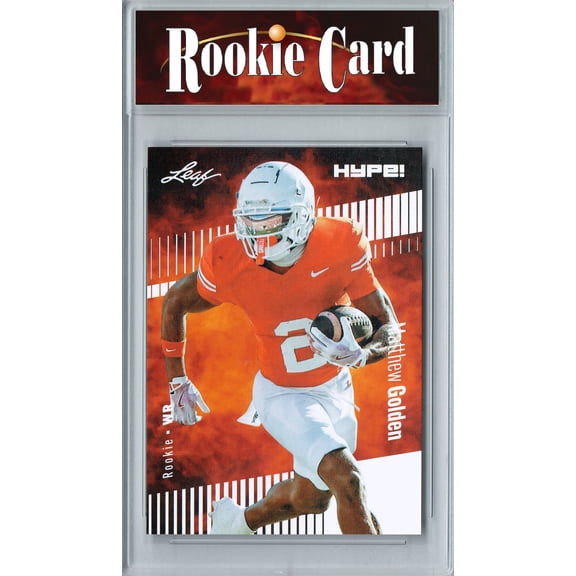 Certified Mint+ Matthew Golden 2025 Leaf HYPE! #186 Only 5k Made Rookie Card Green Bay Packers