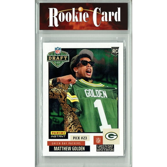 Certified Mint+ Matthew Golden 2025 Panini Instant #NFLDN-12 NFL Draft Rookie Card Green Bay Packers