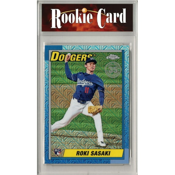 Certified Mint+ Roki Sasaki 2025 Topps Chrome #135 Mojo Refractor Rookie Card Los Angeles Dodgers