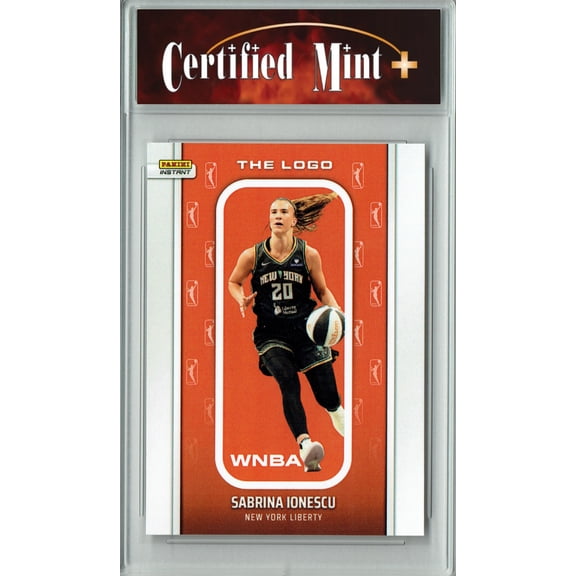 Certified Mint+ Sabrina Ionescu 2025 WNBA The Logo #LOGO-4 Only 1,447 Made Rare Trading Card New York Liberty