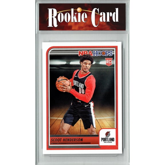 Certified Mint+ Scoot Henderson 2023 Hoops #232 NBA Portland Trailblazers Rookie Card Portland Trail Blazers