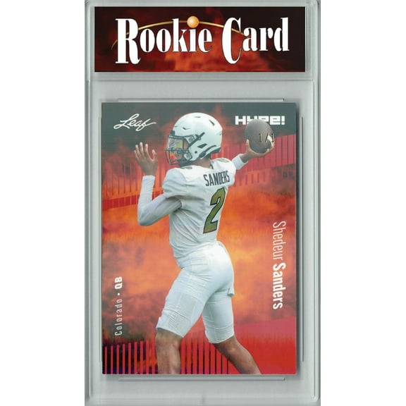 Certified Mint+ Shedeur Sanders 2024 Leaf HYPE! #155 Red Shimmer 1/1 Rookie Card Colorado
