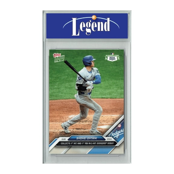 Certified Mint+ Shohei Ohtani 2024 Topps Now #1 Dodger Debut Rare Trading Card Los Angeles Dodgers