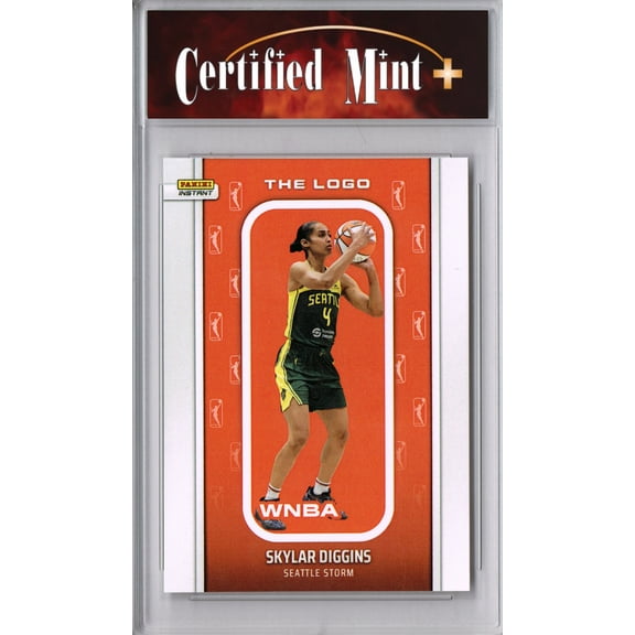 Certified Mint+ Skylar Diggins 2025 WNBA The Logo #LOGO-13 Only 1,447 Made Rare Trading Card Seattle Storm