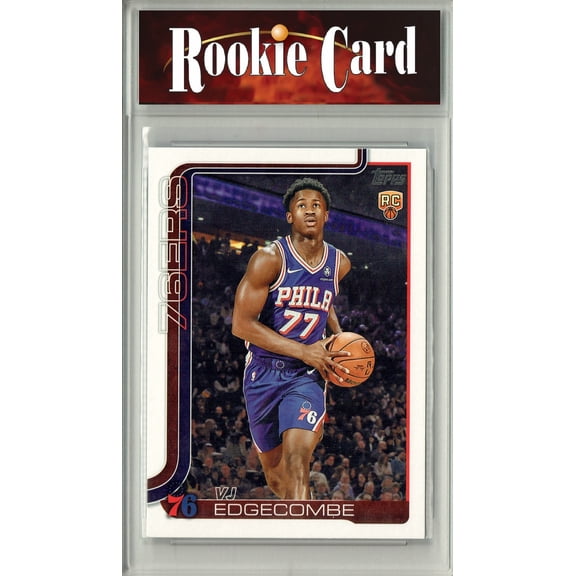 Certified Mint+ V.J. Edgecombe 2025 Topps #203 Flagship Rookie Card Philadelphia 76ers