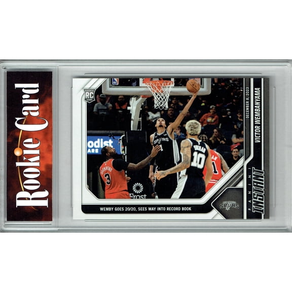 Certified Mint+ Victor Wembanyama 2023 Panini Instant #143 Goes for 20/20 in Record Game Rookie Card San Antonio Spurs