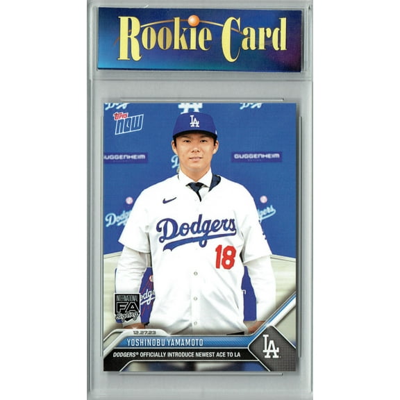 Certified Mint+ Yoshinobu Yamamoto 2023 Topps Now #OS-25 Dodgers Newest Ace Rookie Card Los Angeles Dodgers
