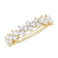 thumbnail image 1 of Rosec Jewels Certified Moissanite Half Eternity Band for Women - Moissanite Anniversary Ring - D-VS1 Quality - Ready to Gift, 18K Yellow Gold, US 12.00, 1 of 8