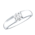 thumbnail image 1 of Rosec Jewels Moissanite Engagement Ring for Men - Wide Band Engagement Ring - D-VS1 Quality Certified - with Jewelry Box, 925 Sterling Silver, US 8.00, 1 of 8