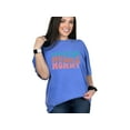 thumbnail image 1 of Certified Muscle Mommy, Weightlifter or Bodybuilder Mom, Groovy Retro Wavy Text, Flo Blue Comfort Colors T-Shirt, Small, 1 of 1