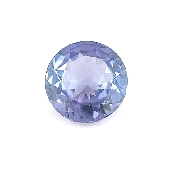 Certified Natural 0.75 Carat Tanzanite Round Shape Brilliant Cut 6 mm Loose Gemstone December Birthstone