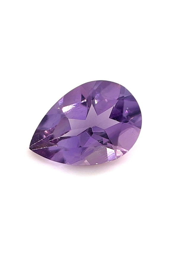 Certified Natural 1.75 Carat Amethyst Pear Shape Brilliant Cut 10x7 mm Loose Gemstone February Birthstone