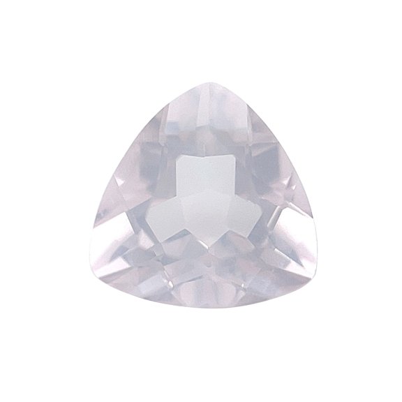 Certified Natural 1 Carat Rose Quartz Trilliant Shape Brilliant Cut 7 mm Loose Gemstone January Birthstone