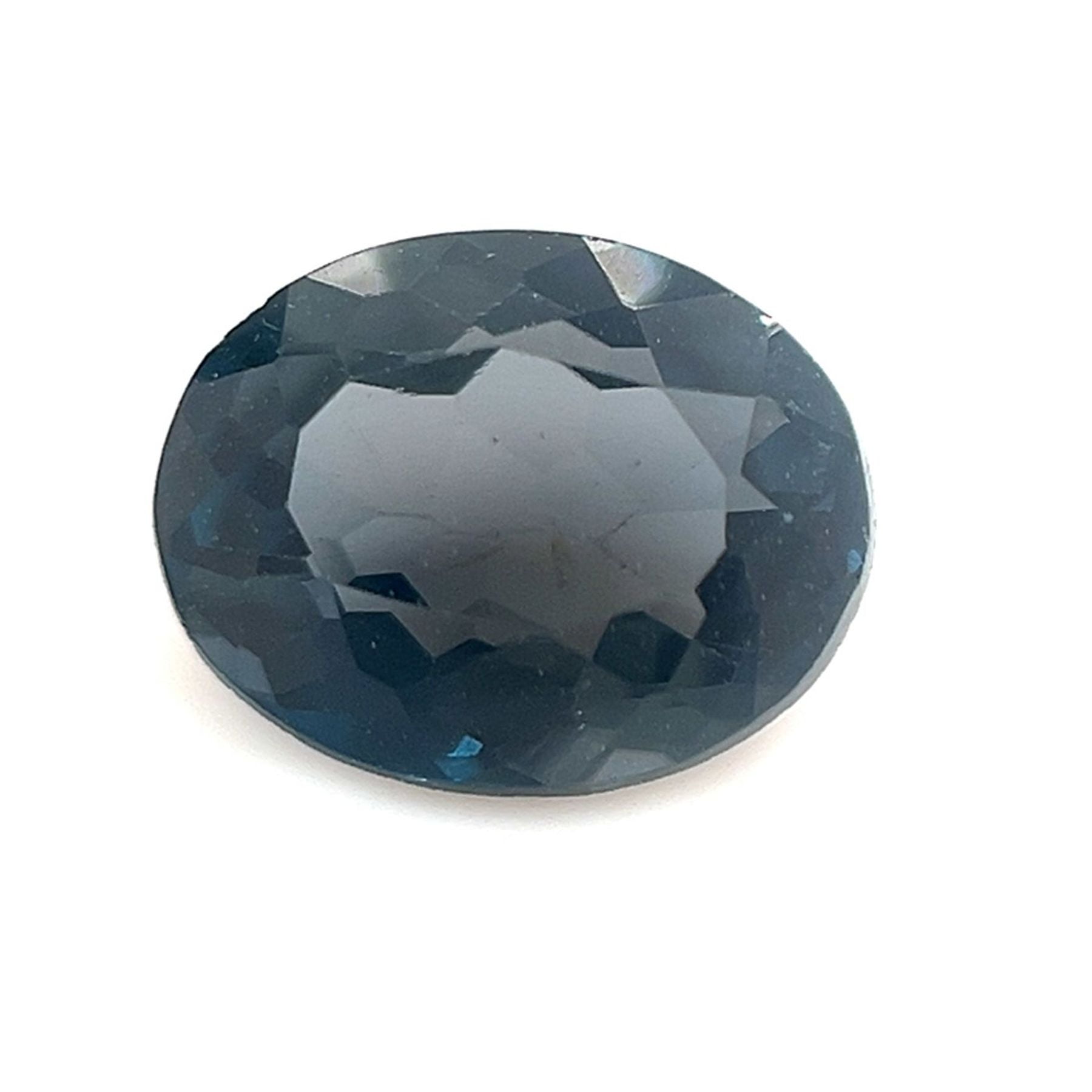 Topaz 321 Certified Natural 2 Carat London Blue Topaz Oval Shape Brilliant Cut ...