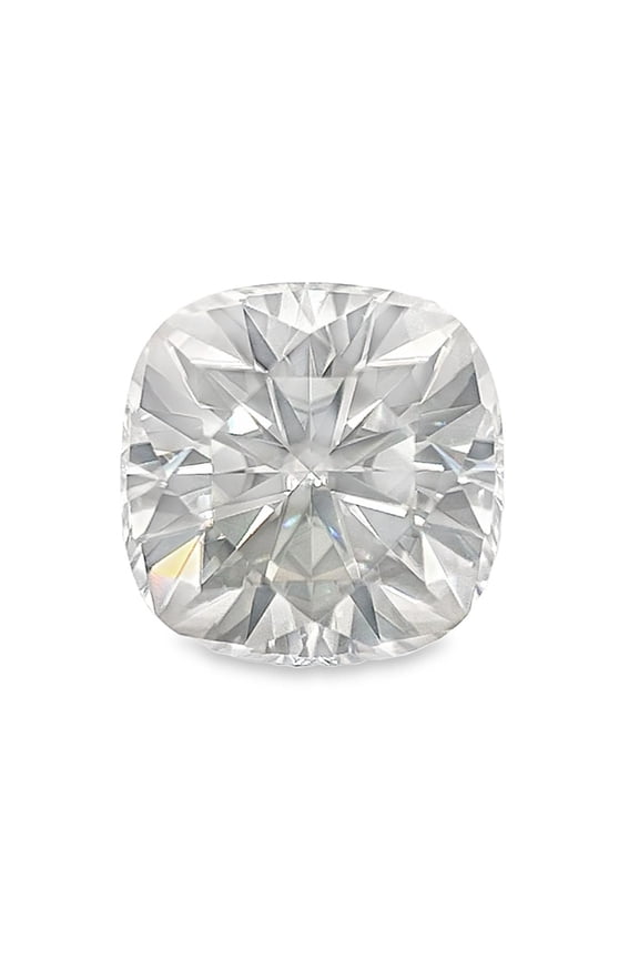Certified Natural 2 Carat Moissanite Cushion Shape Brilliant Cut 8x8 mm Loose Gemstone April Birthstone