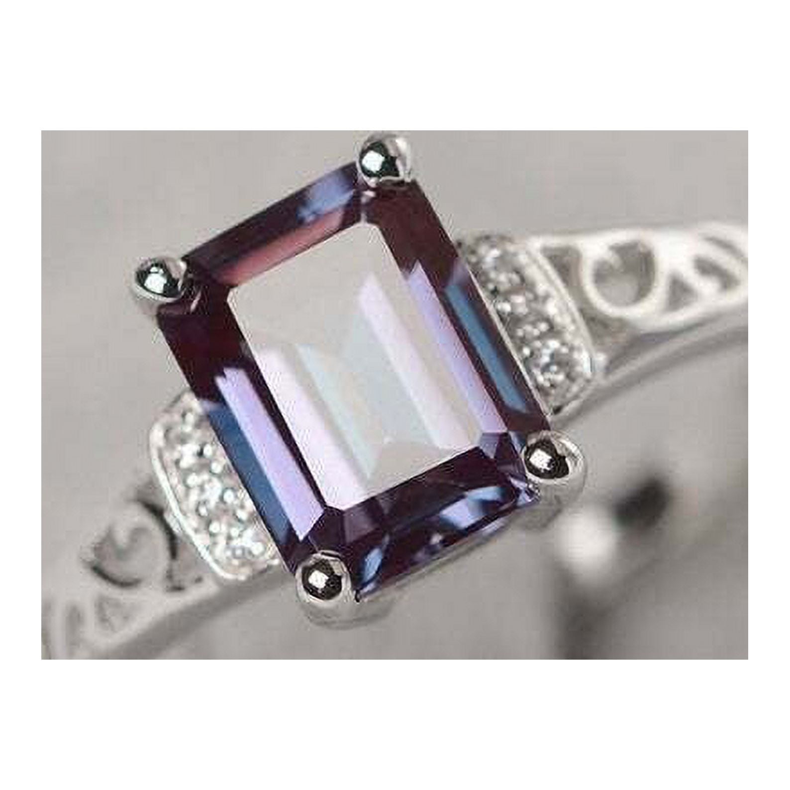 ARENAGEMSJEWELLERY Certified Natural Alexandrite Gemstone Solitaire 925 Sterling Silver Handmade Engagement Wedding Ring