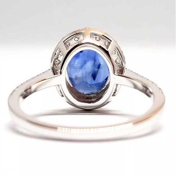 Certified Natural Blue Sapphire 925 Sterling Silver Handmade Ring Statemant Ring