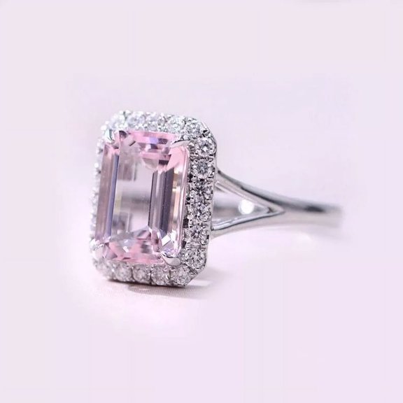 Certified Natural Pink Sapphire 925 Sterling Silver Handmade Ring Statemant Ring