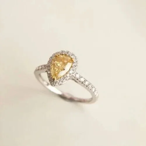 Certified Natural Yellow Sapphire 925 Sterling Silver Handmade Ring Statemant Ring
