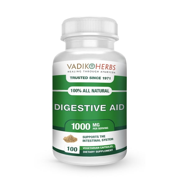 Certified Organic Vadik Herbs Digestive Aid Herbal Dietary Supplement | Supports to Intestinal System, Promotes Normal Bowel Function