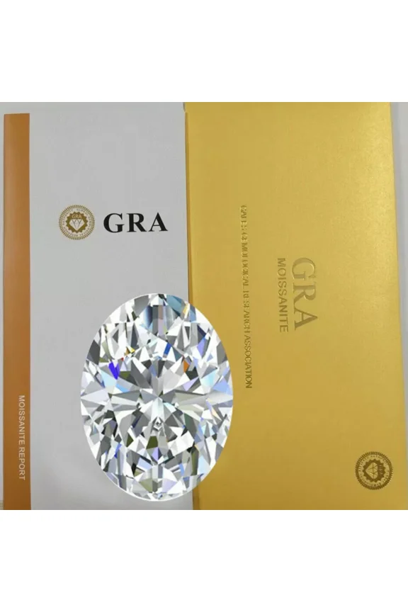 Certified Oval D Color Flawless Moissanite Loose Stone – Brilliant Diamond Alternative Ideal for Custom Design Rings & Fine Jewelry 6x4 mm