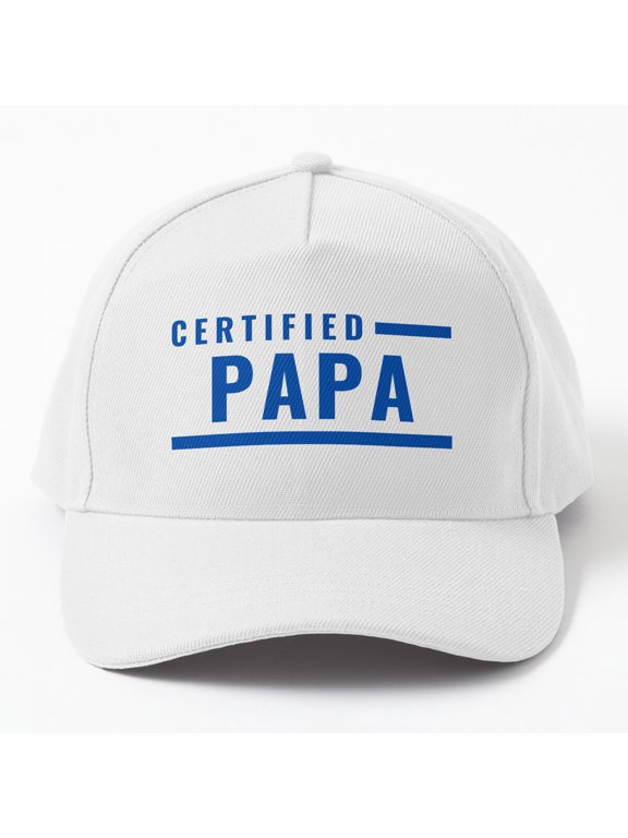 Certified Papa Baseball Hat, Father Family Approval Statement Design, Classic Everyday Cap