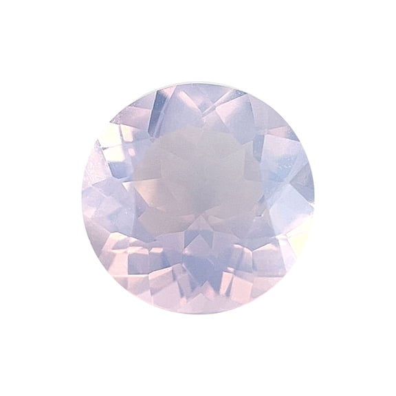 Certified Real 1.5 Carat Lavender Quartz Round Shape Brilliant Cut 8 mm Loose Gemstone
