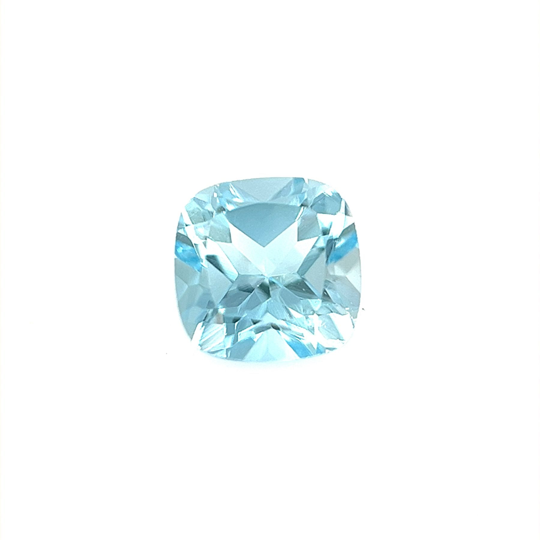 Certified Real 1 Carat Sky Blue Topaz Cushion Shape Mixed Cut 6x6 mm ...