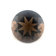 Certified Real 2.25 Carat Smoky Quartz Round Shape Brilliant Cut 9 mm Loose Gemstone