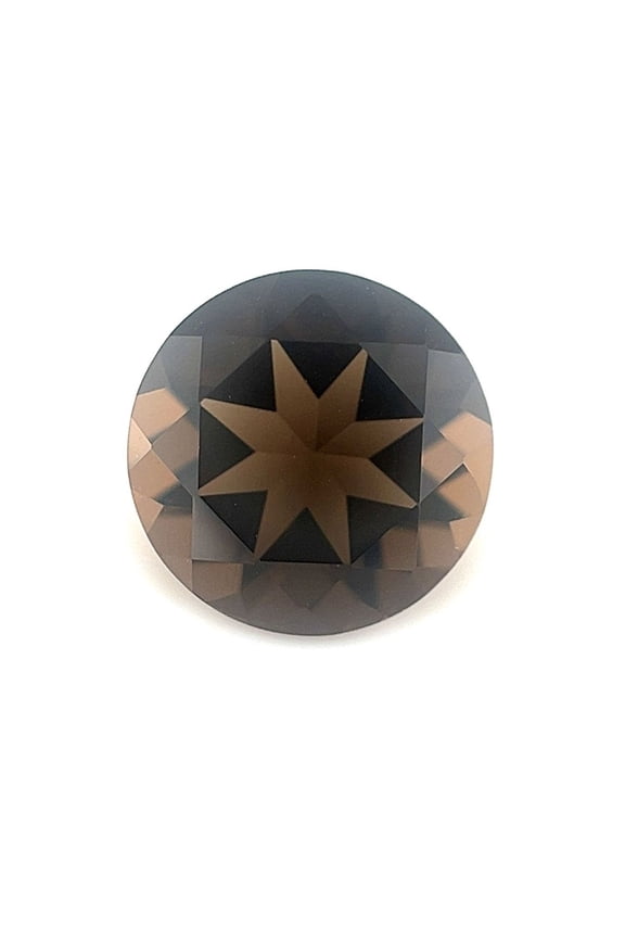 Certified Real 2.25 Carat Smoky Quartz Round Shape Brilliant Cut 9 mm Loose Gemstone